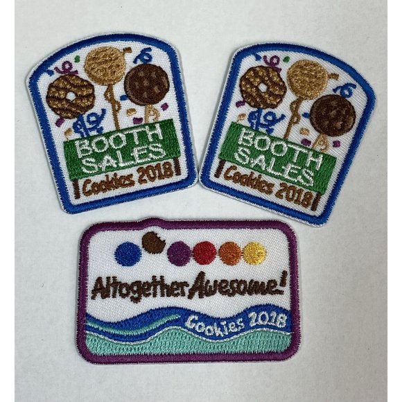 2018 Cookie Booth Sales Cookies Altogether Awesome LOT 3 Girl Scout - Picture 1 of 3